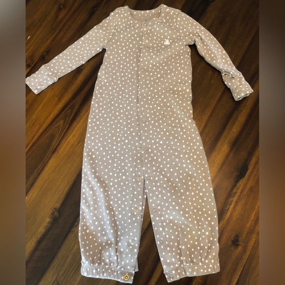 🚗3/$30 Gap 6-9M convertible sleeper/romper/nightgown bundle of two - Picture 3 of 5